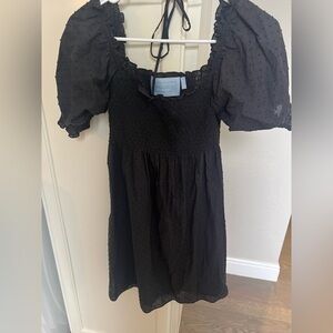 Hill House Athena Nap Dress Black Poplin